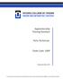 Apprenticeship Training Standard. Parts Technician. Trade Code: 240P. Development Date: 2008