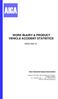 WORK INJURY & PRODUCT VEHICLE ACCIDENT STATISTICS
