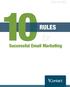 {the guide} 10RULES. for. Successful Email Marketing