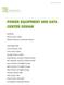 POWER EQUIPMENT AND DATA CENTER DESIGN