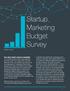 Startup Marketing Budget Survey