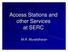 Access Stations and other Services at SERC. M.R. Muralidharan