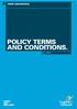 POLICY TERMS AND CONDITIONS.