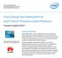 Cloud Design and Deployment on Intel Xeon Processor-based Platforms