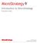 Introduction to MicroStrategy
