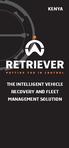 THE INTELLIGENT VEHICLE RECOVERY AND FLEET MANAGEMENT SOLUTION
