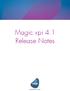 Magic xpi 4.1 Release Notes