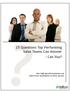 25 Questions Top Performing Sales Teams Can Answer - Can You?