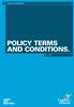 POLICY TERMS AND CONDITIONS.