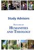 Study Advisors. Faculties of. Humanities