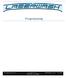 Programming. PDQ Manufacturing, Inc www.pdqinc.com 10060138man,rev03 11.23.2009 ORIGINAL DOCUMENT