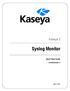 Kaseya 2. Quick Start Guide. for Network Monitor 4.1