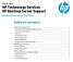 HP Technology Services HP NonStop Server Support