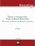 Trends in International Trade in Higher Education: Implications and Options for Developing Countries. Sajitha Bashir