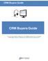 CRM Buyers Guide CRM Buyers Guide