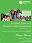 Provider Directory Directorio de proveedores