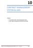 CONTRACT MANAGEMENT SYSTEM & LMIS