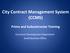 City Contract Management System (CCMS) Prime and Subcontractor Training