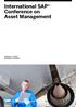 International SAP Conference on Asset Management