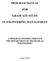 PROGRAM MANUAL FOR GRADUATE STUDY IN ENGINEERING MANAGEMENT