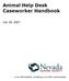 Animal Help Desk Caseworker Handbook