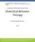 Dialectical Behavior Therapy