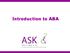 Introduction to ABA webinar