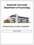 INTERNATIONAL STUDENT HANDBOOK