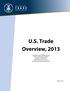 U.S. Trade Overview, 2013