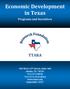 Economic Development in Texas Programs and Incentives