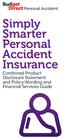 Simply Smarter Personal Accident Insurance