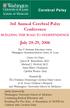 3rd Annual Cerebral Palsy Conference. July 28-29, 2006
