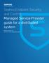 Sophos Endpoint Security and Control Managed Service Provider guide for a distributed system. Product version: 10