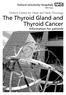 Oxford Centre for Head and Neck Oncology The Thyroid Gland and Thyroid Cancer Information for patients