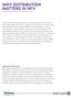 WHY DISTRIBUTION MATTERS IN NFV STRATEGIC WHITE PAPER NFV INSIGHTS SERIES