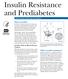 Insulin Resistance and Prediabetes