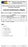 Lista de Condiciones y Reglas