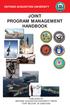 DEFENSE ACQUISITION UNIVERSITY JOINT PROGRAM MANAGEMENT HANDBOOK