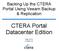 Backing Up the CTERA Portal Using Veeam Backup & Replication. CTERA Portal Datacenter Edition. May 2014 Version 4.0