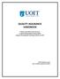 QUALITY ASSURANCE HANDBOOK. Policies, procedures and resources to guide undergraduate and graduate program development and improvement at UOIT