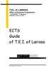 ECTS Guide of T.E.I. of Larissa