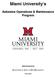 Miami University s Asbestos Operations & Maintenance Program Administered by