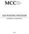 AAS NURSING PROGRAM ADMISSION INFORMATION
