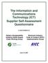 The Information and Communications Technology (ICT) Supplier Self-Assessment Questionnaire