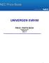 UNIVERGE SV8100. PRICE / PARTS BOOK February 28, 2013 Release 8.0 Issue 1.1