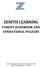 ZENITH LEARNING PARENT HANDBOOK AND OPERATIONAL POLICIES