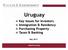 Uruguay Key Issues for Investors