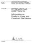 a GAO-06-204 GAO INTERNATIONAL REMITTANCES Information on Products, Costs, and Consumer Disclosures
