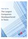 Texas Top Tier. The Largest Companies Headquartered in Texas