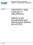 PROPERTY AND CASUALTY INSURANCE. Effects of the Nonadmitted and Reinsurance Reform Act of 2010